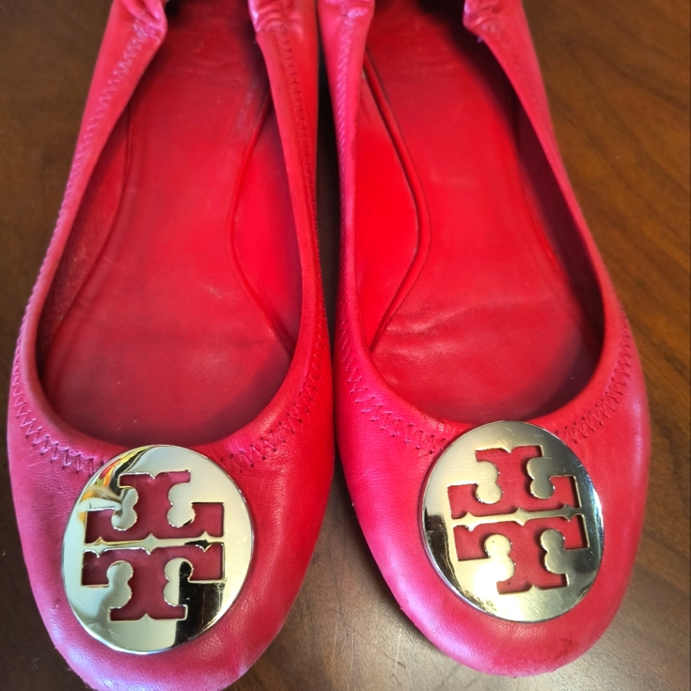 Tori Burch reva ballet flats size 8.5